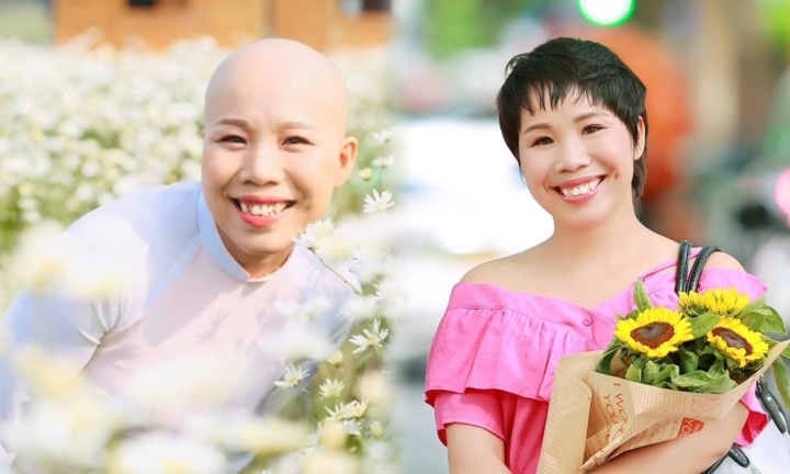 Mac ung thu giai doan 3, nguoi me tre xuat sac 'tot nghiep vien K' hinh anh