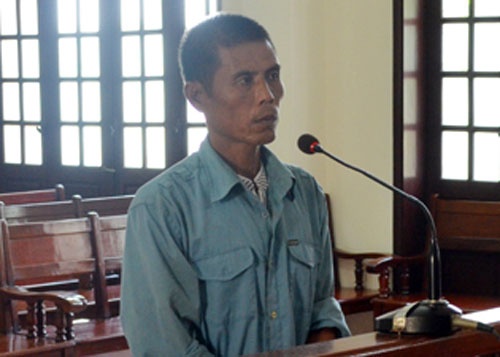 Bị cáo Cường tại phiên xét xử.