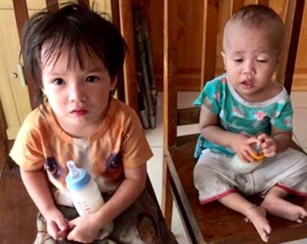 Hai chau nho bi bo lai truoc cong Cong an TP Hai Phong hinh anh