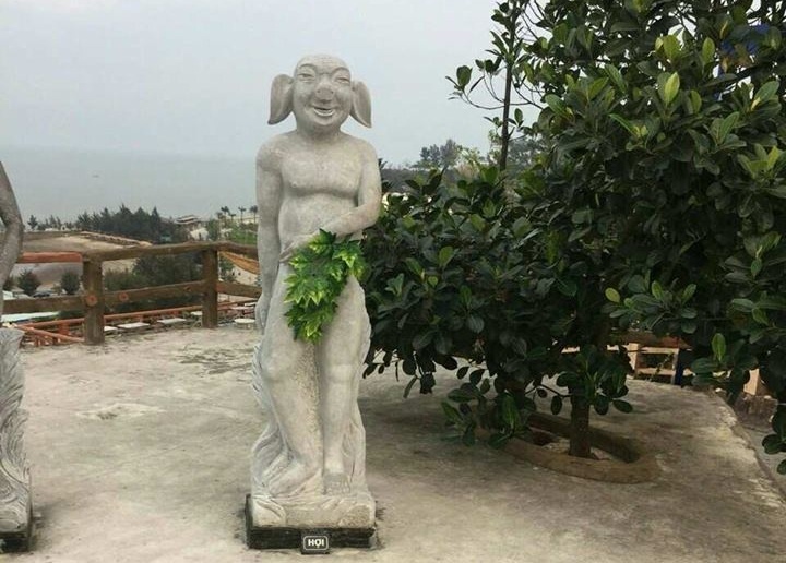 Tuong 12 con giap o Do Son duoc che bang chum nho, la cay hinh anh