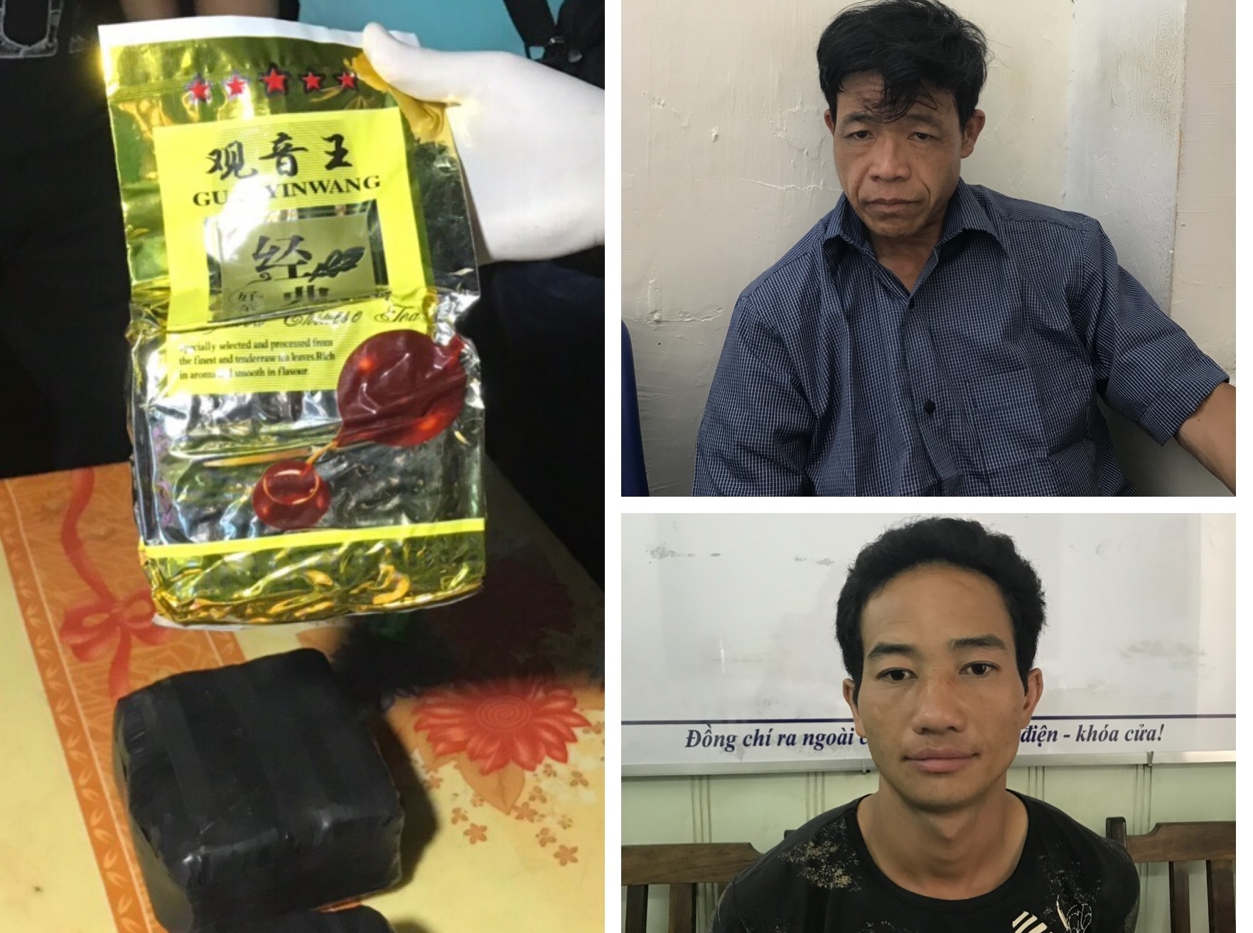 Bat hai nghi can van chuyen gan 3 kg ma tuy da hinh anh