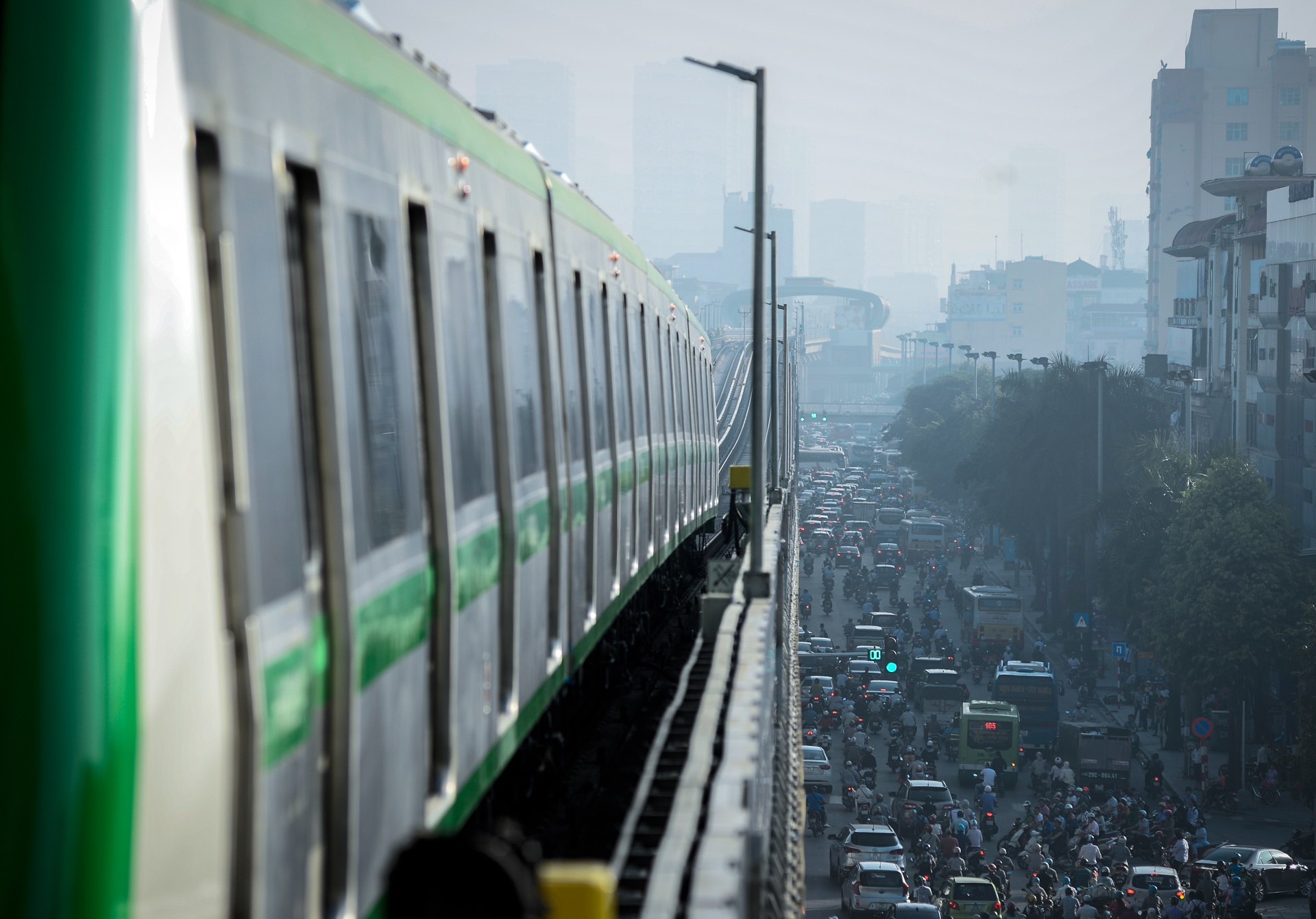 Tau duong sat Cat Linh - Ha Dong chay thu nghiem anh 11