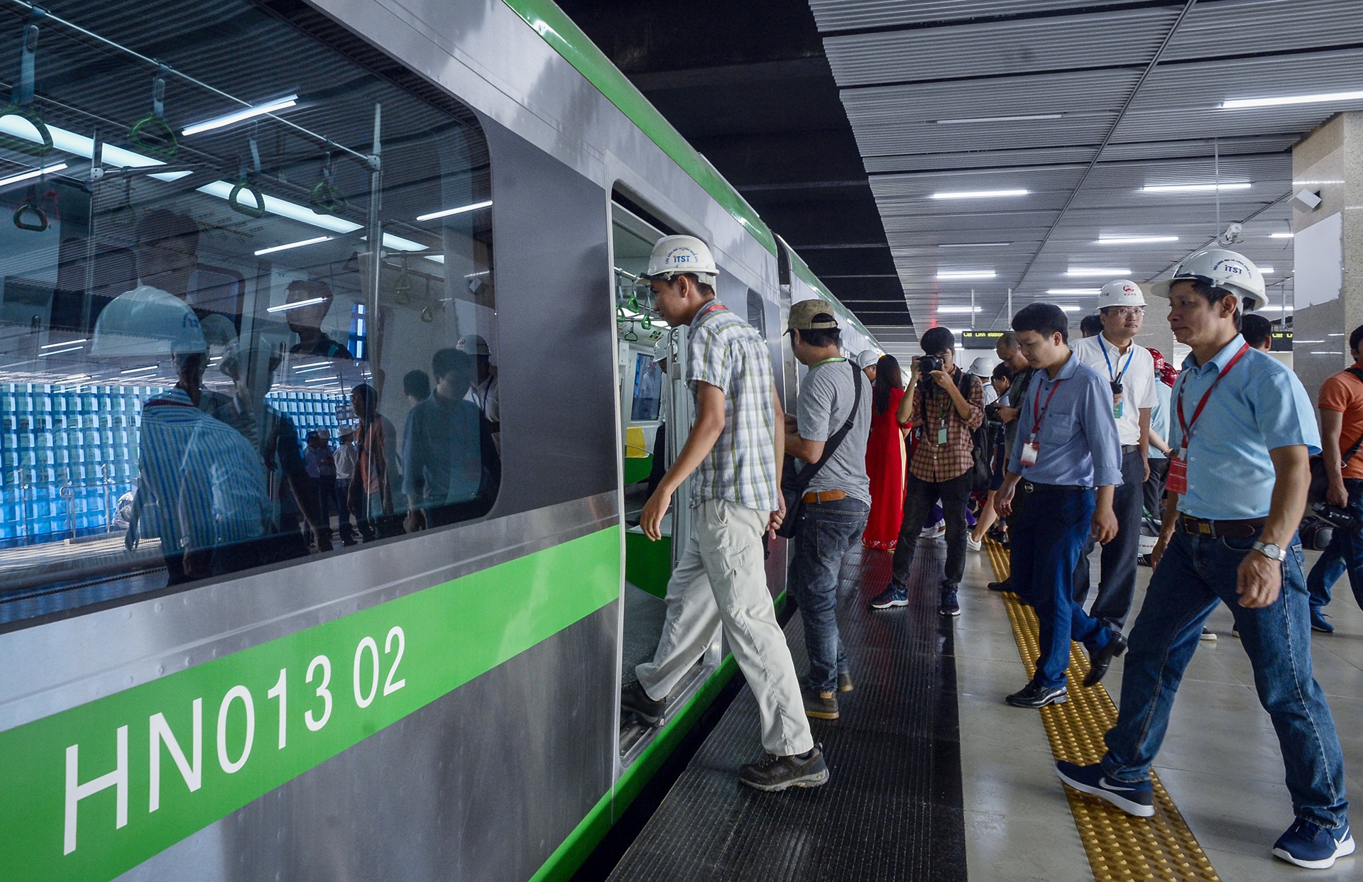 Tau duong sat Cat Linh - Ha Dong chay thu nghiem anh 13