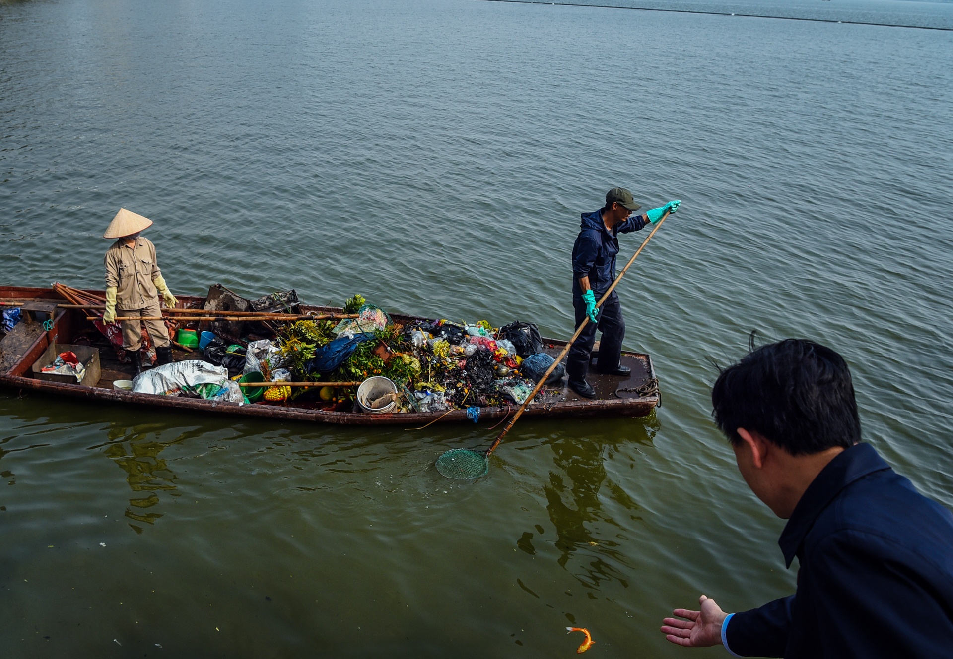 tha ca chep tien ong cong ong tao anh 1
