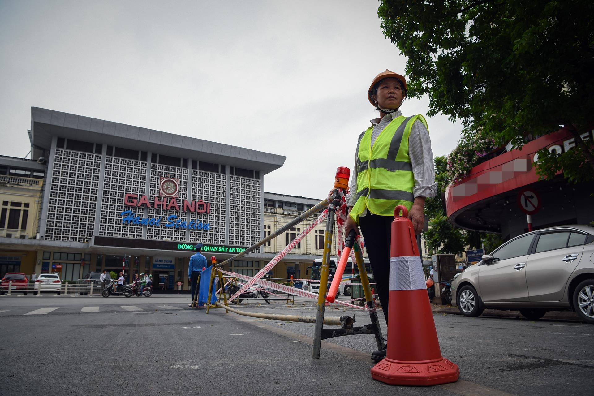 rao duong trung tam Ha Noi lam nha ga metro anh 2