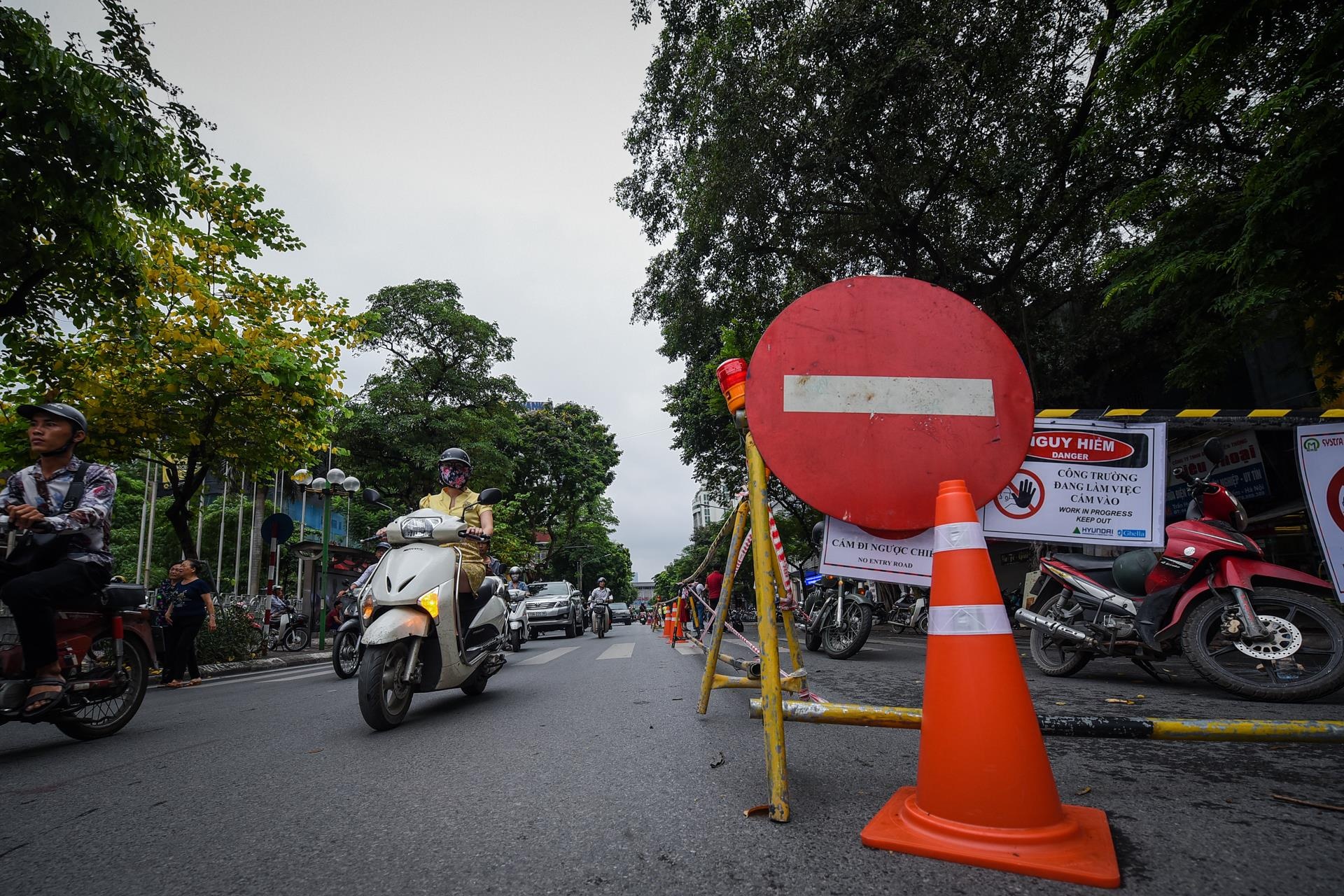 rao duong trung tam Ha Noi lam nha ga metro anh 5