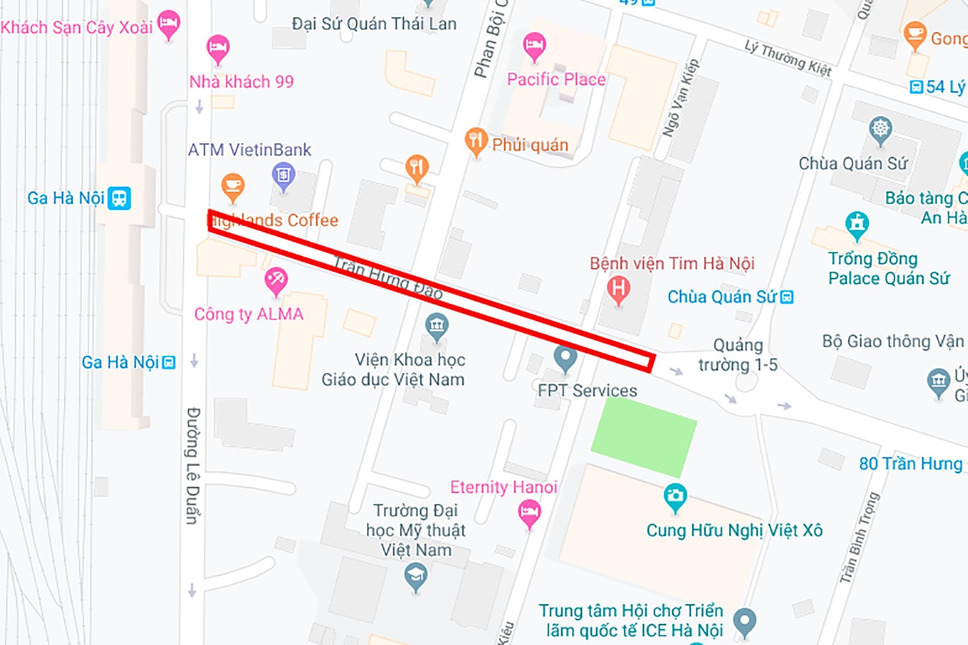 rao duong trung tam Ha Noi lam nha ga metro anh 12