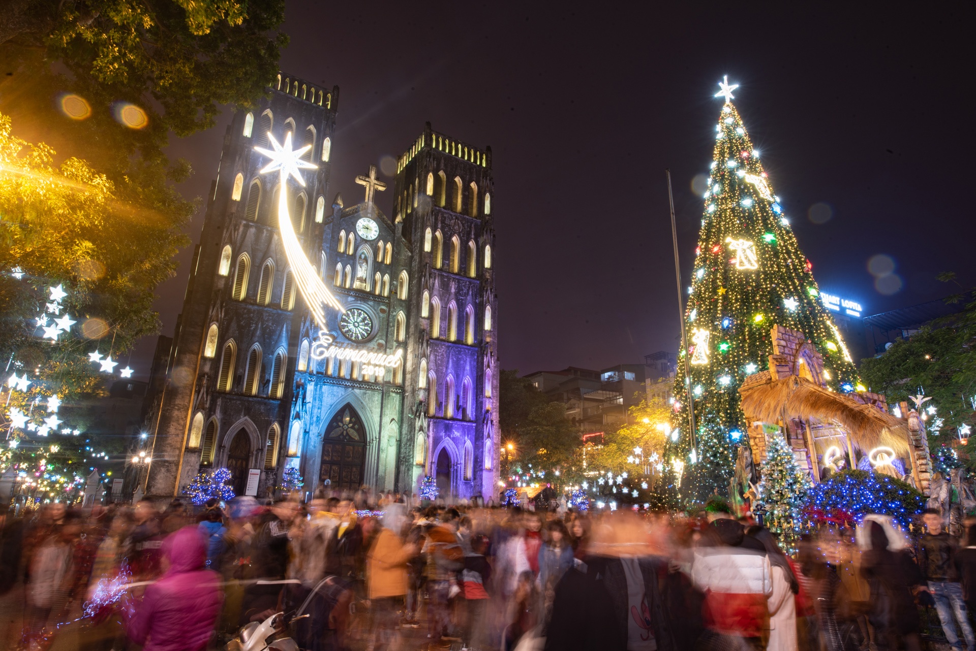 nha tho ha noi trang hoang dem noel anh 5