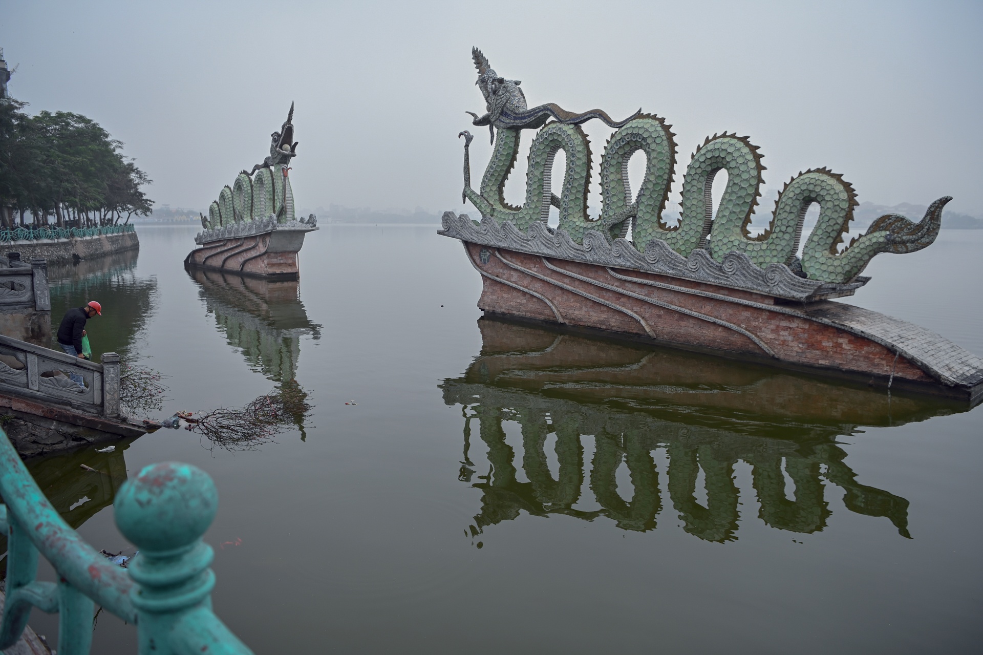 ha noi trong suong mu anh 1