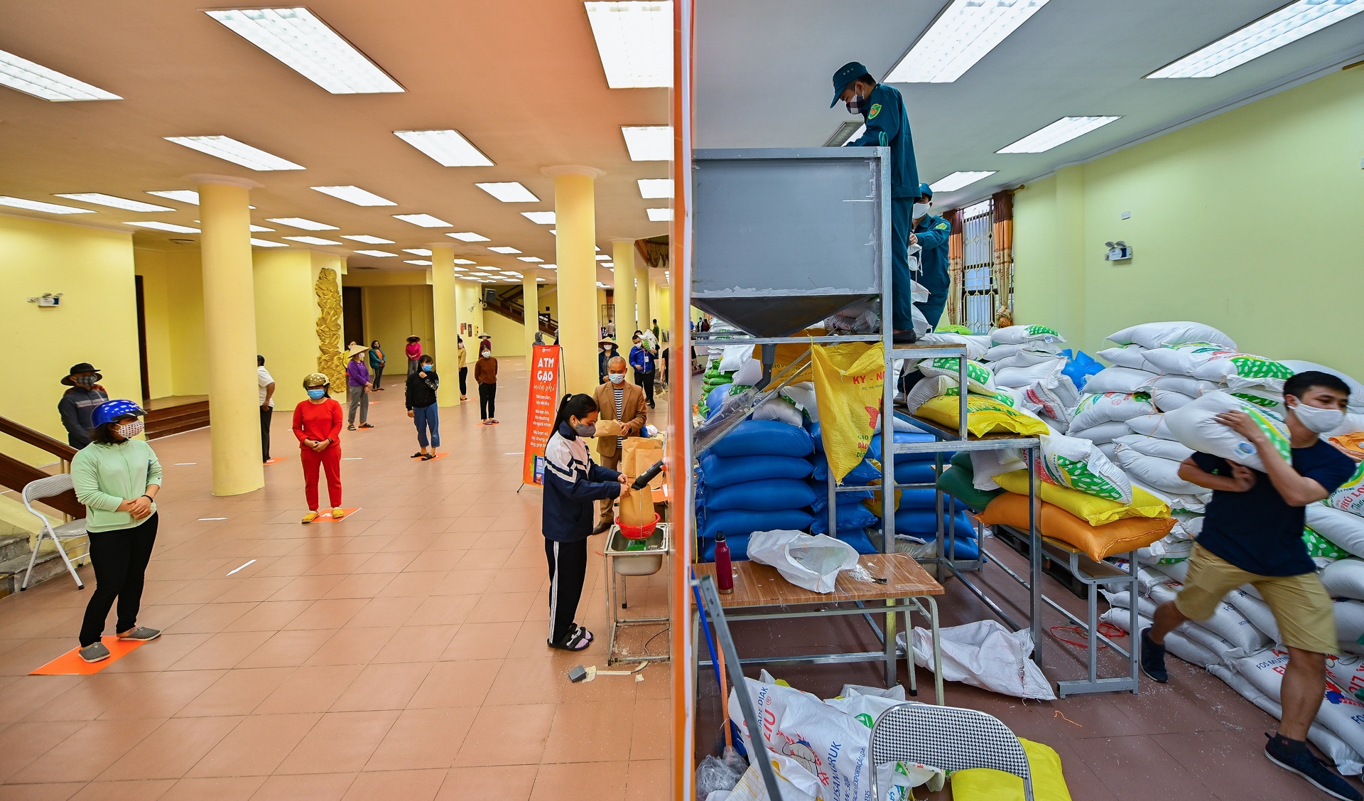 xep hang lay gao o ha noi anh 9