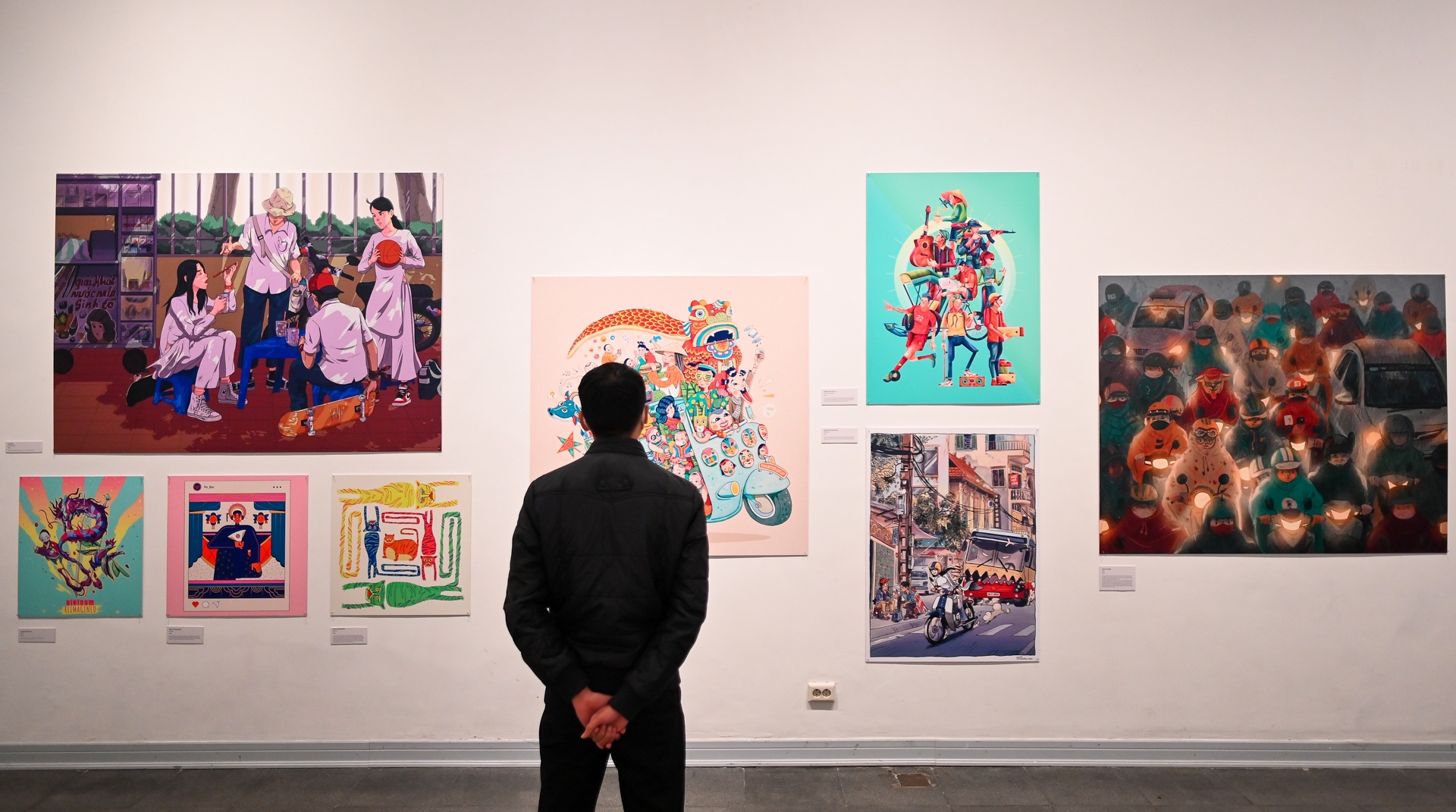 Trien lam tranh minh hoa Viet Nam anh 1