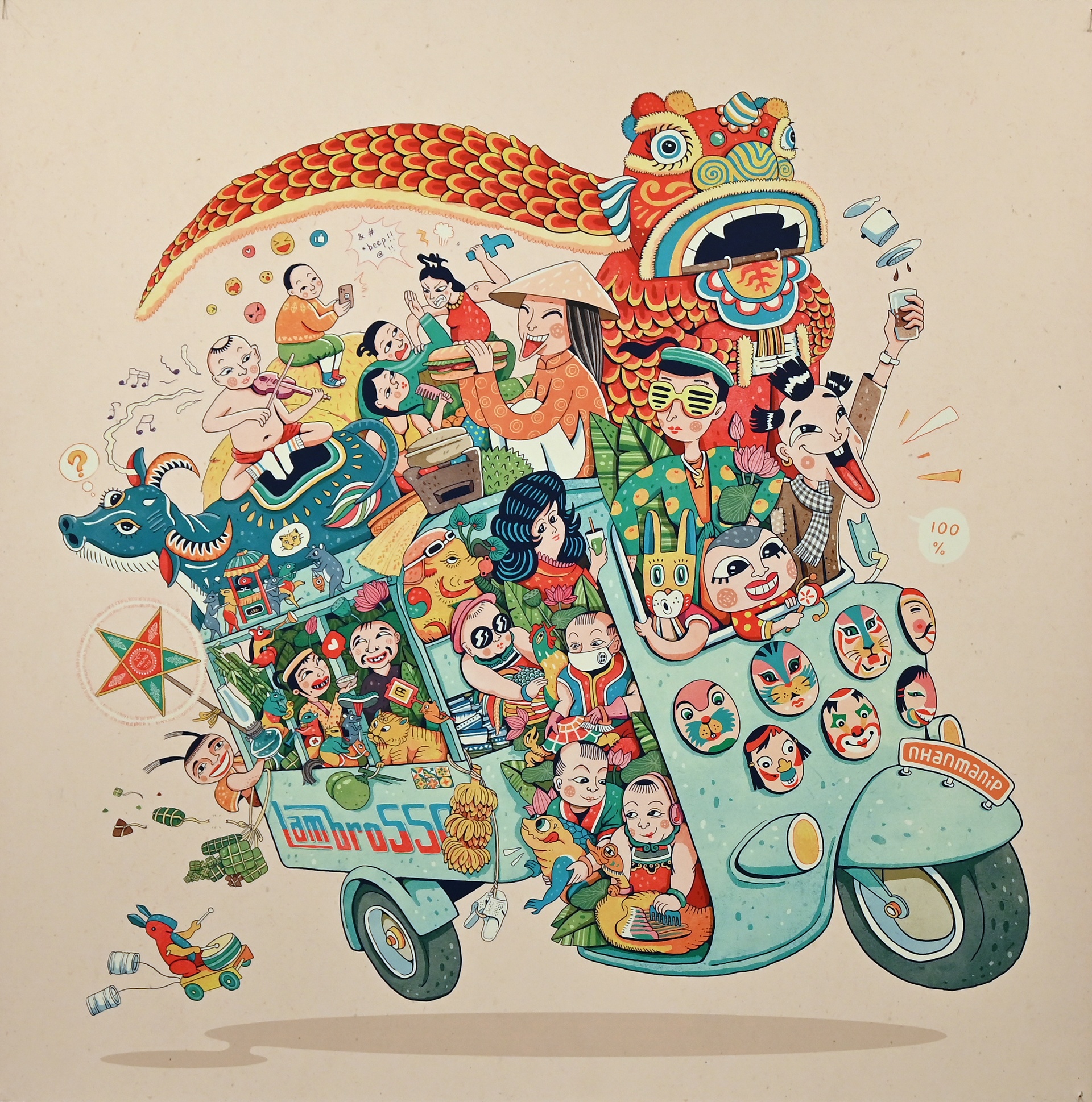 Trien lam tranh minh hoa Viet Nam anh 2