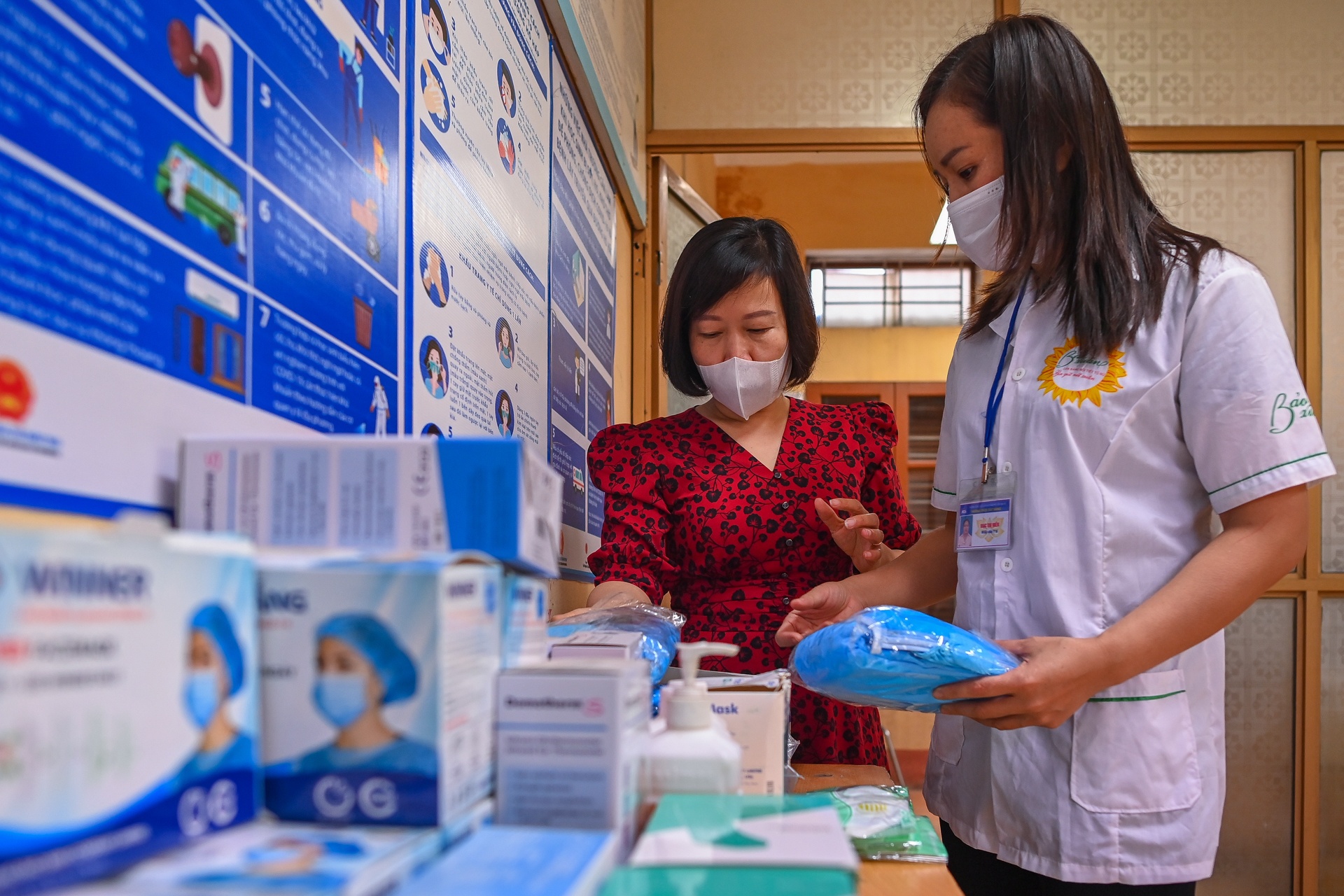 Hoc sinh Ha Noi tro lai truong anh 7