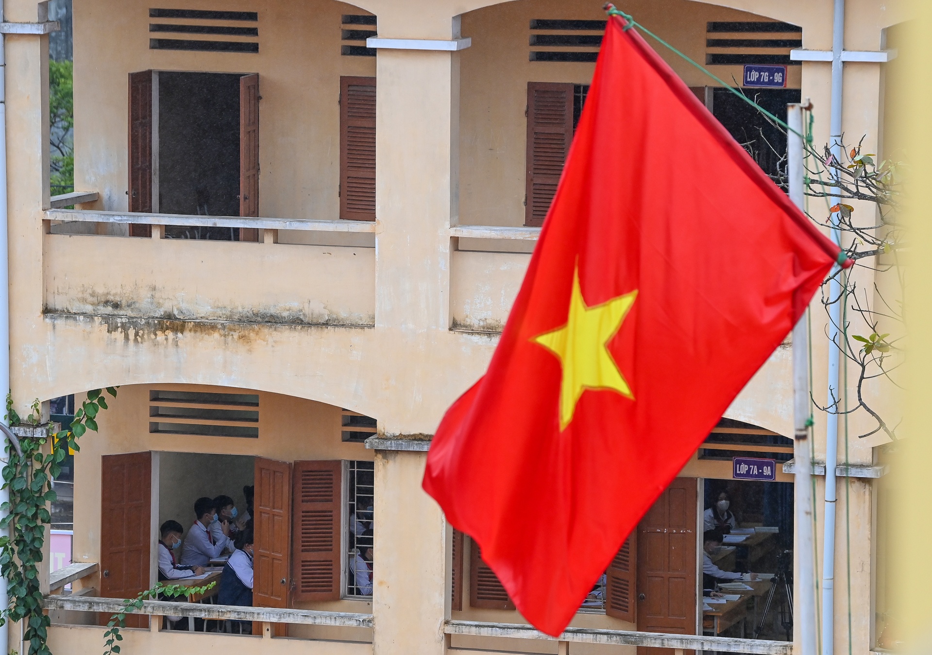 Hoc sinh Ha Noi tro lai truong anh 8