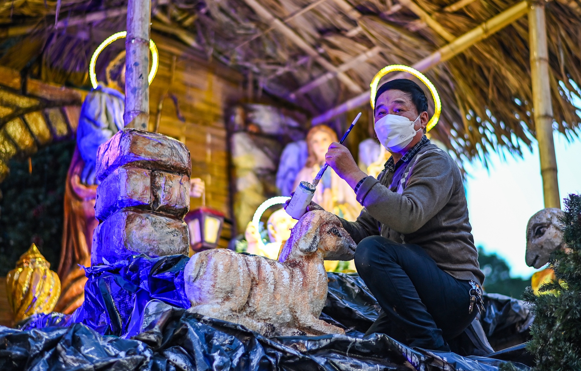 Nha tho Ha Noi trang tri don Noel anh 2