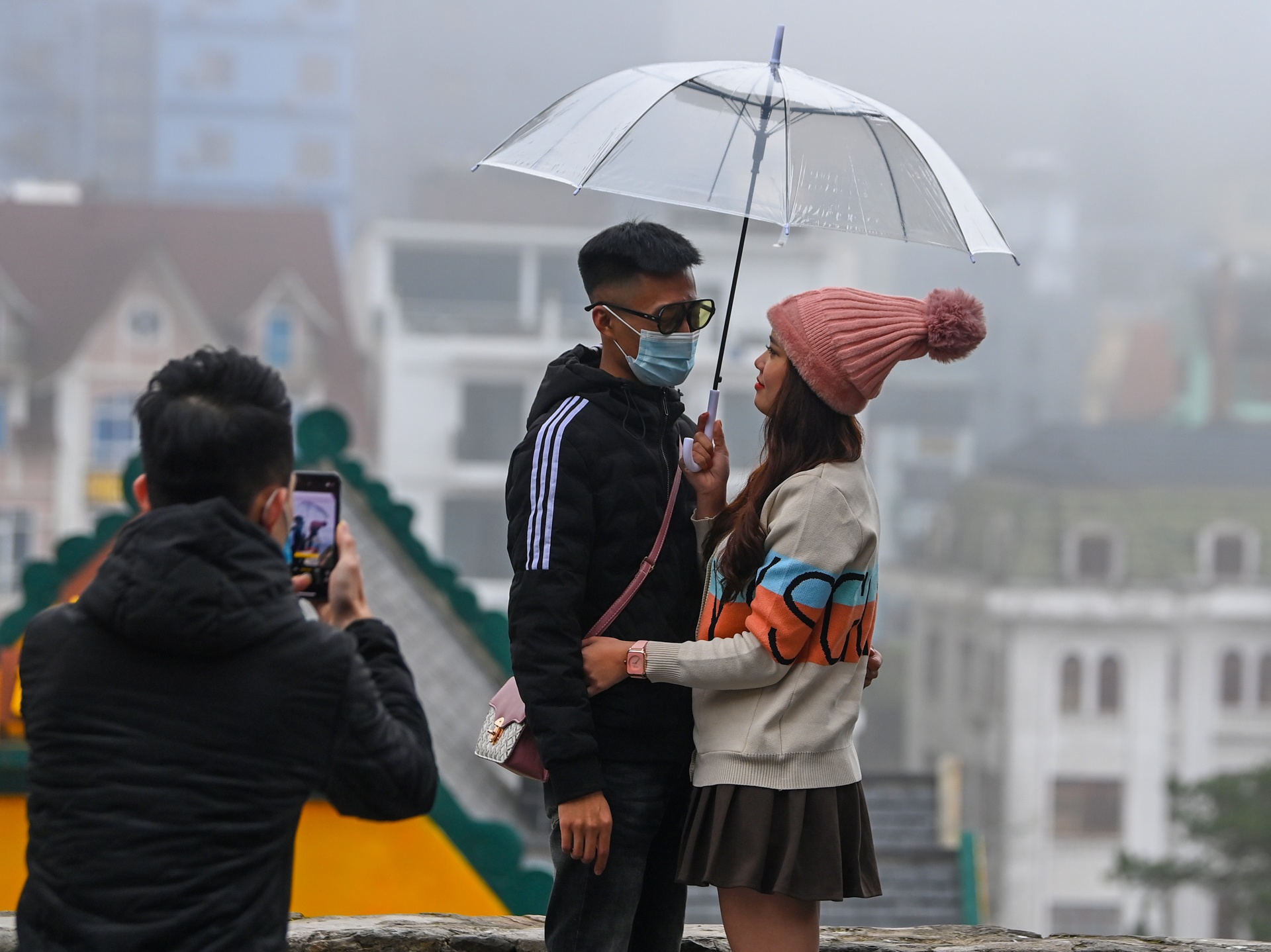 Du khach do ve Tam Dao choi Tet Duong lich hinh anh