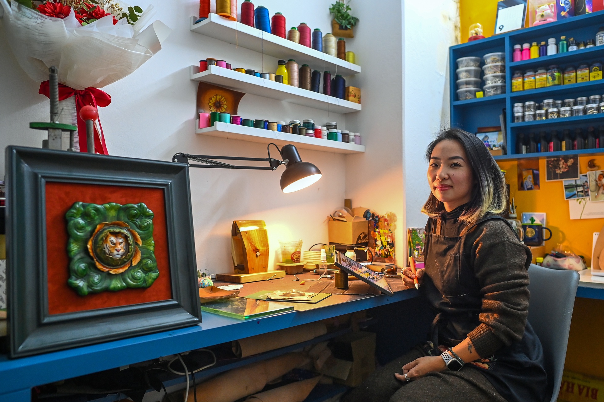 Phu dieu bang da hut khach dip Tet anh 1