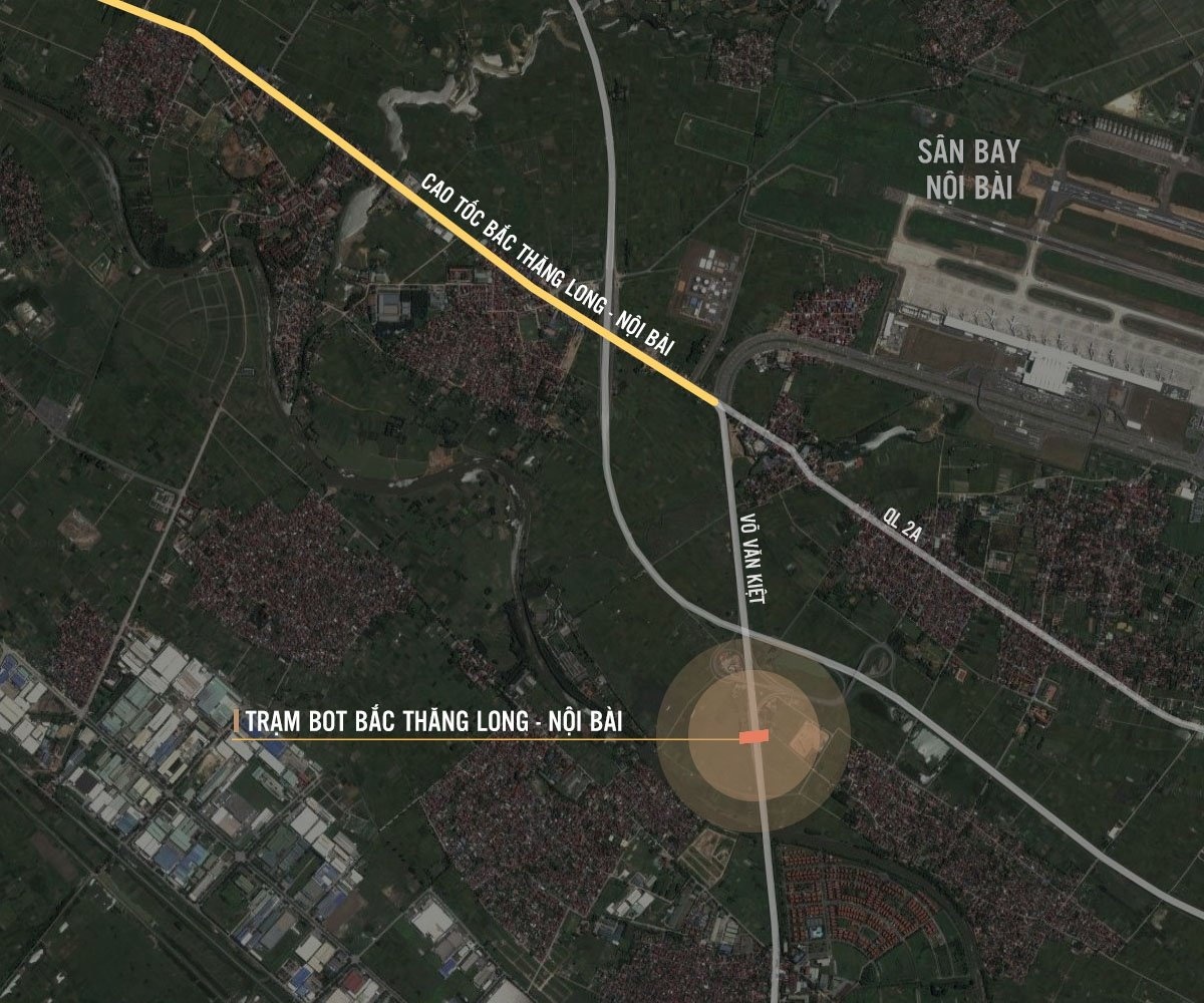 Tram thu phi Bac Thang Long - Noi Bai anh 2