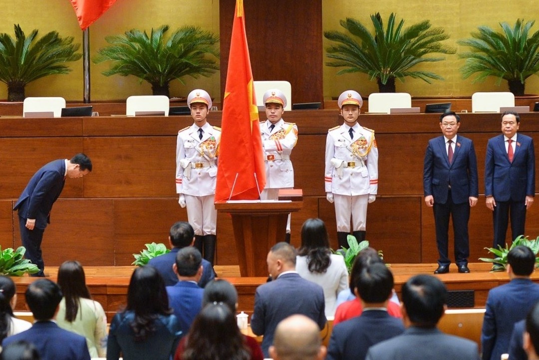 Toan canh le tuyen the cua Chu tich nuoc Vo Van Thuong hinh anh