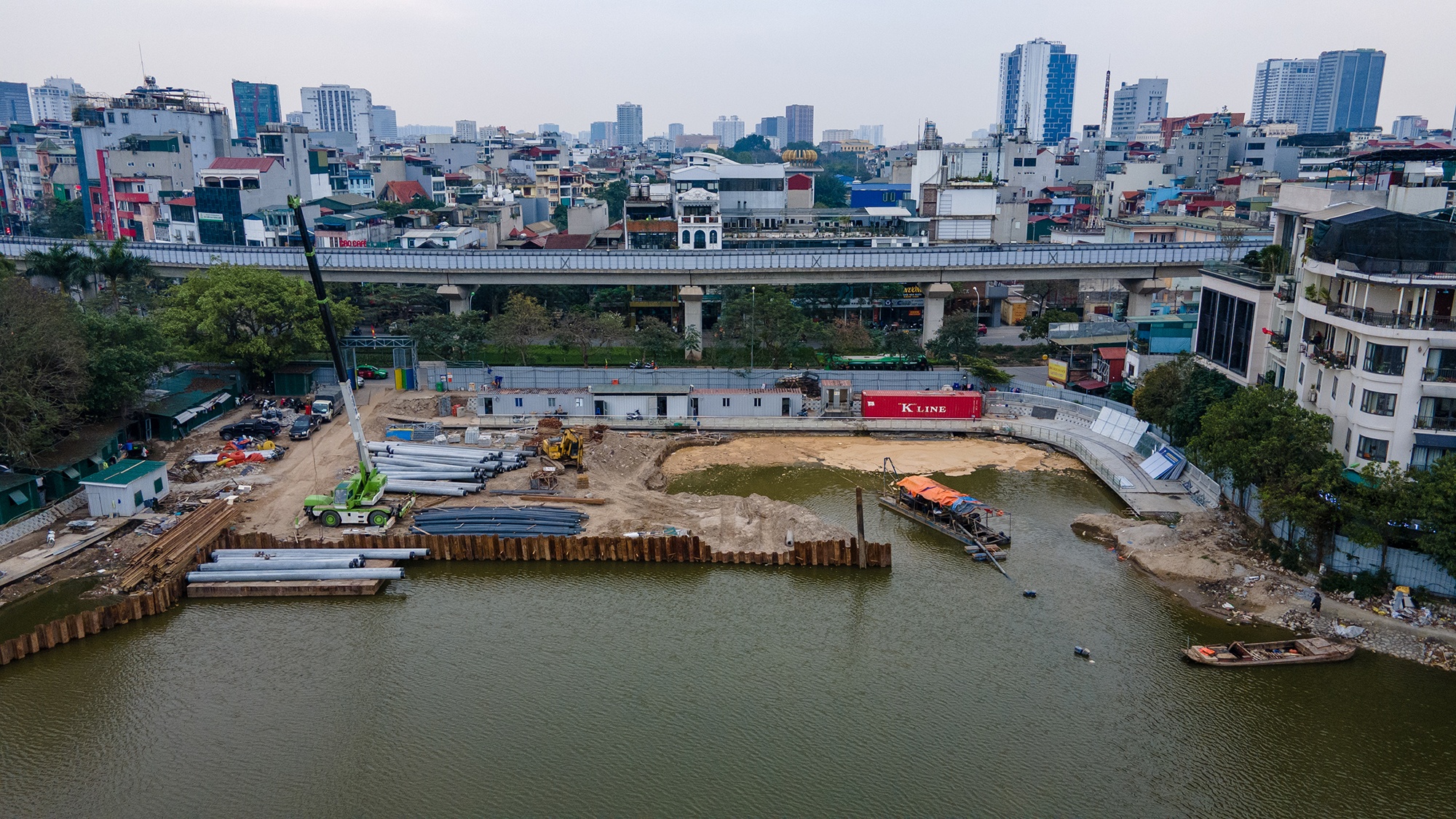 Cải tạo hồ Hoàng Cầu ảnh 11 Cai tao ho Hoang Cau anh 11