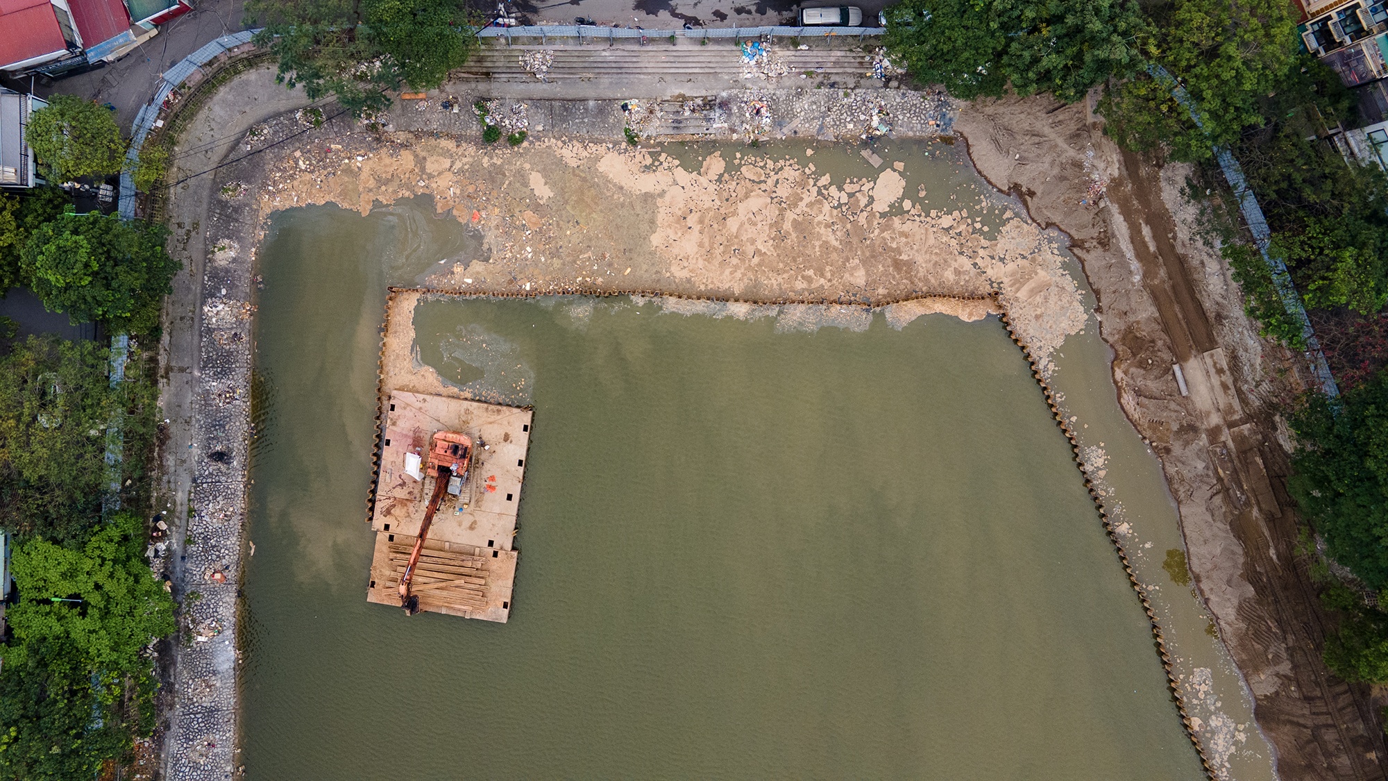 Cải tạo hồ Hoàng Cầu ảnh 13 Cai tao ho Hoang Cau anh 13