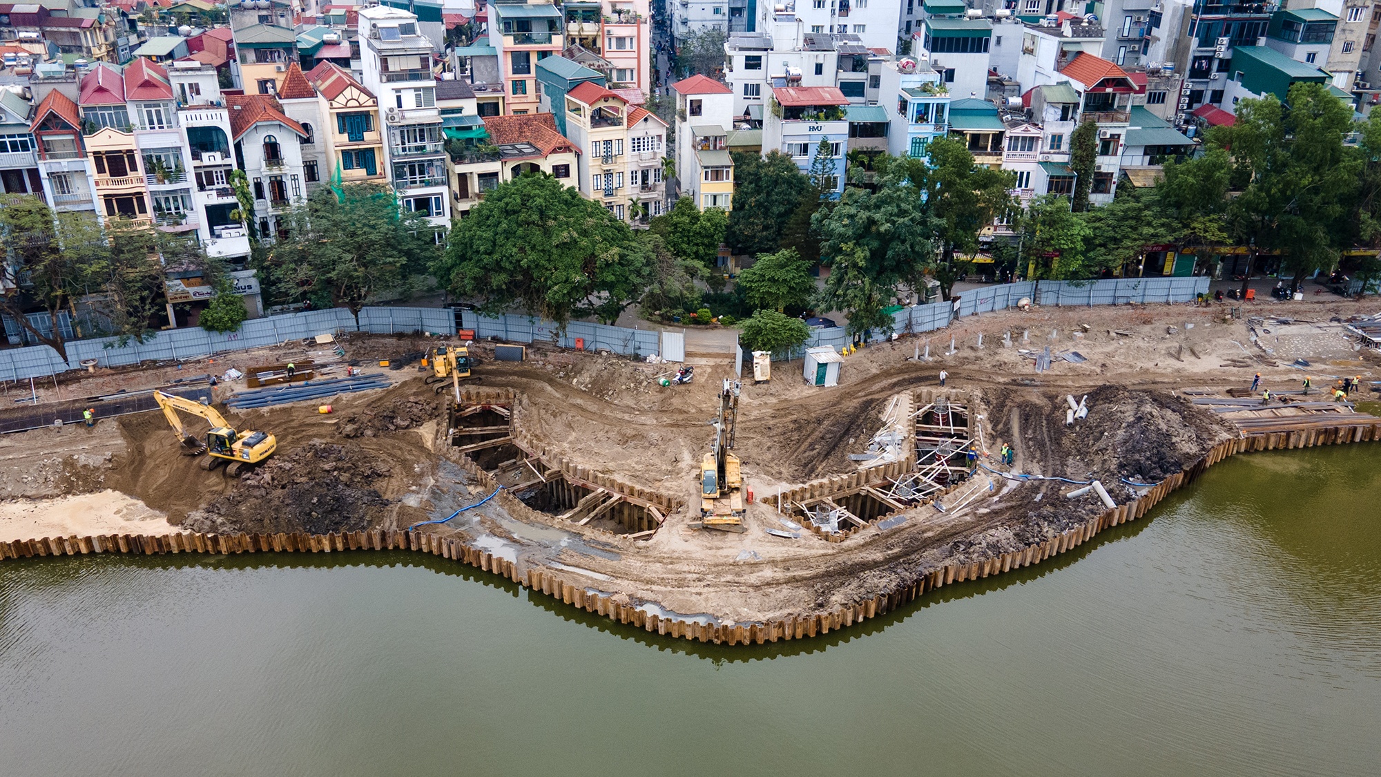 Cải tạo hồ Hoàng Cầu ảnh 14 Cai tao ho Hoang Cau anh 14