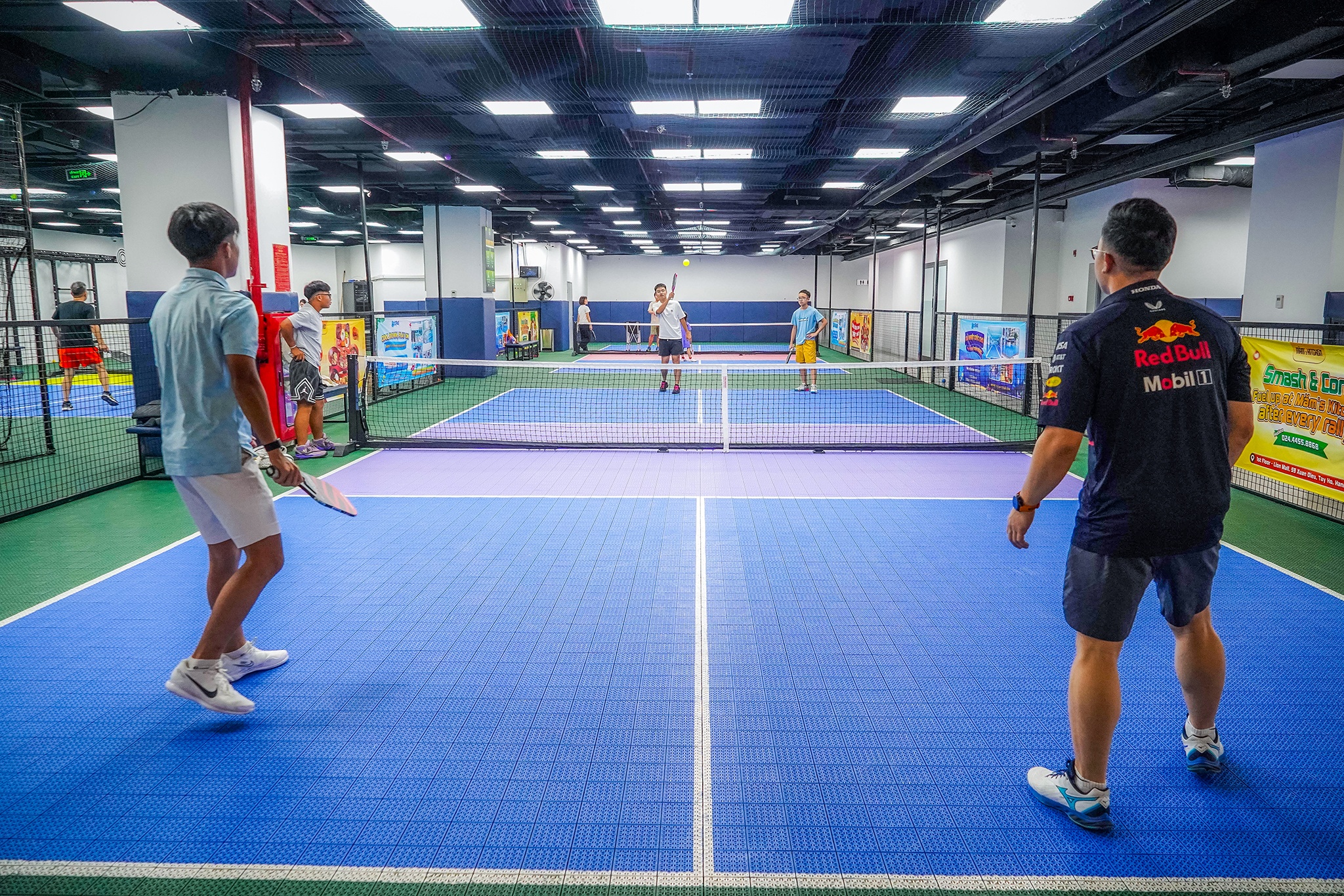 San pickleball trong TTTM,  san pickleball toa nha,  san pickleball dieu hoa,  san pickleball may lanh,  san pickleball Ha Noi anh 9