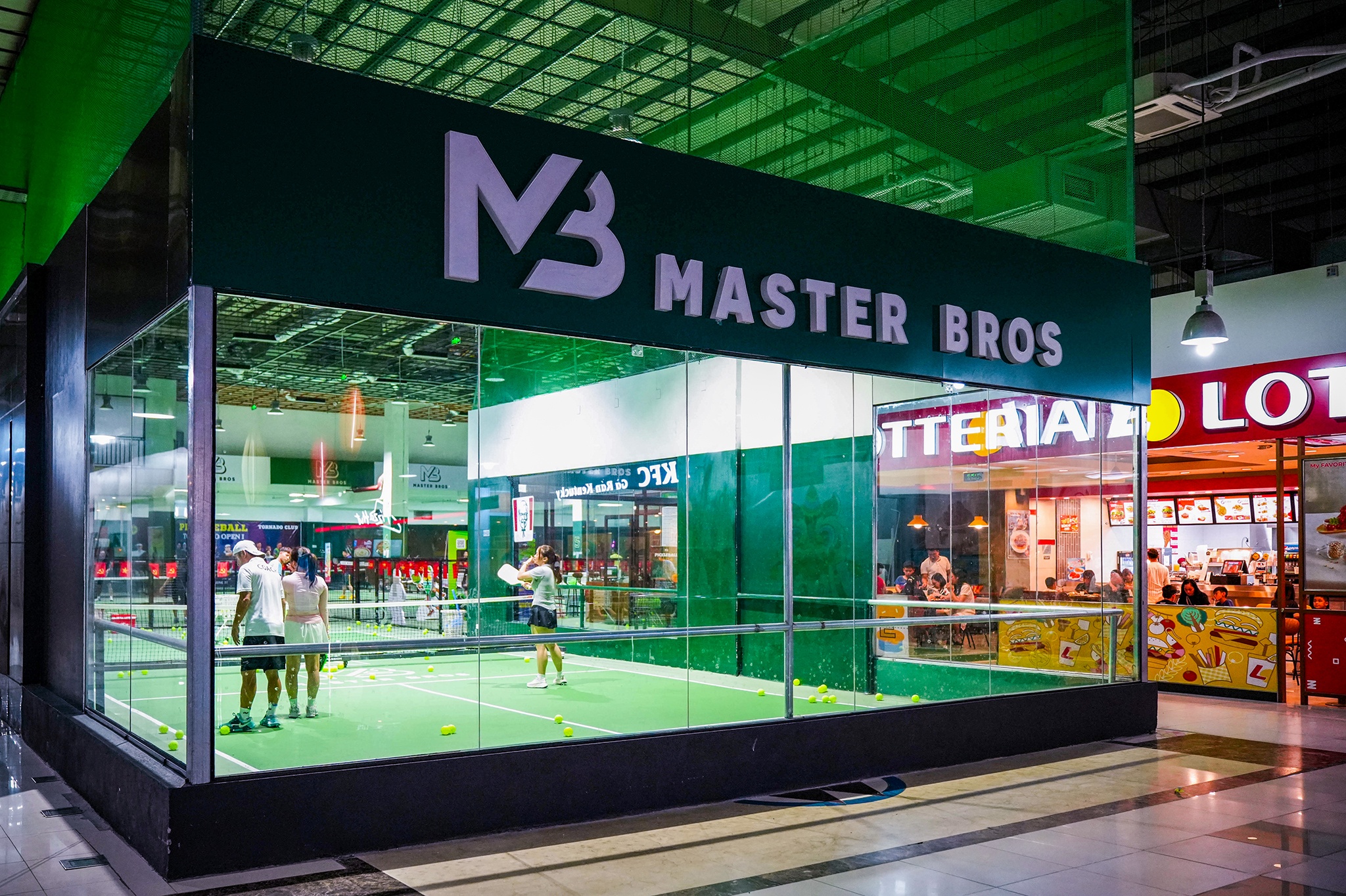 San pickleball trong TTTM,  san pickleball toa nha,  san pickleball dieu hoa,  san pickleball may lanh,  san pickleball Ha Noi anh 3