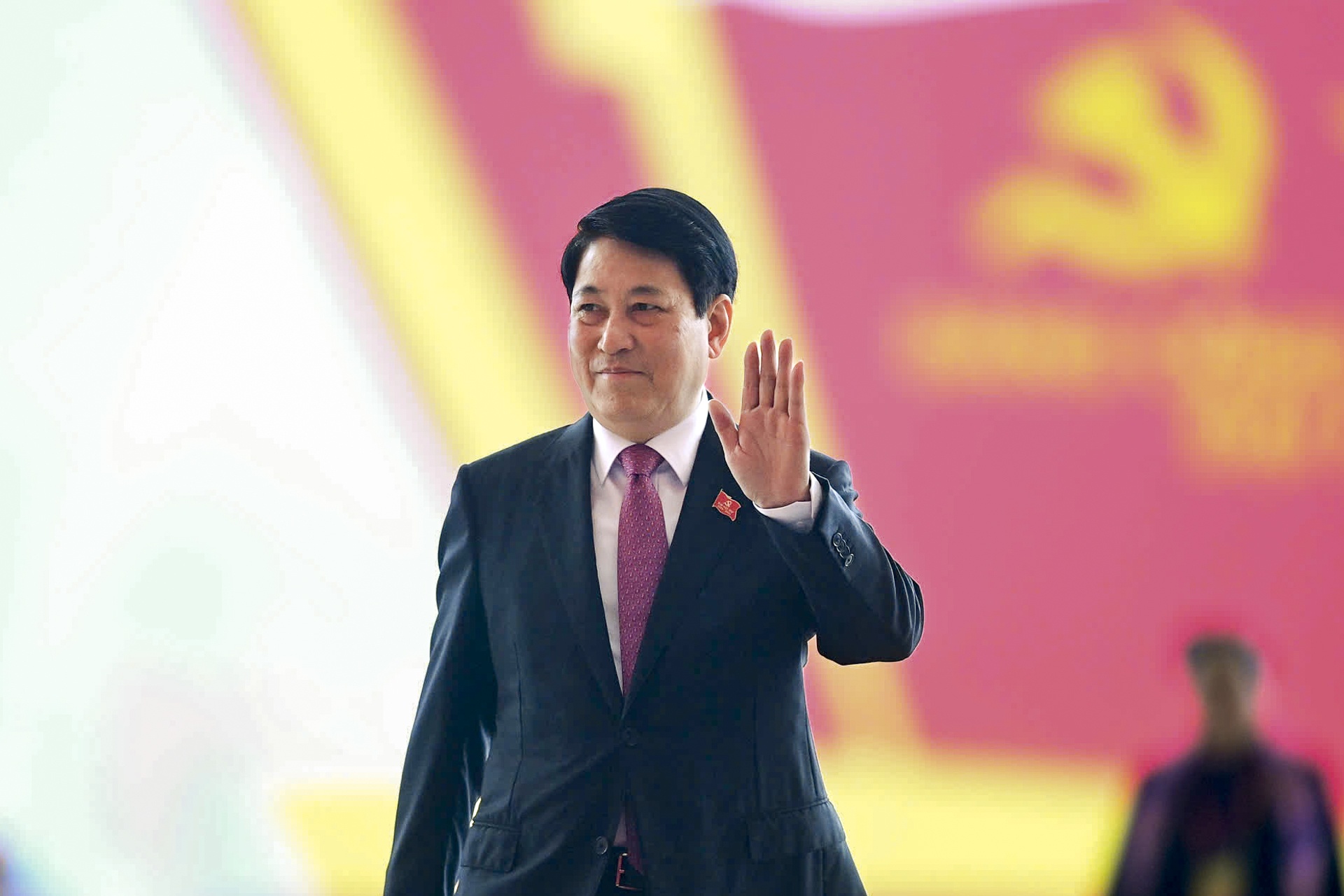 Dai bieu Dai hoi XIV trong buoi sang khai mac hinh anh