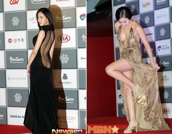 Sao Han khoe vong 3, lo nhu hoa tren tham do hinh anh