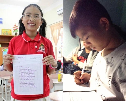 Anh doi thuong cua cac thi sinh gay sot sau The Voice Kids hinh anh