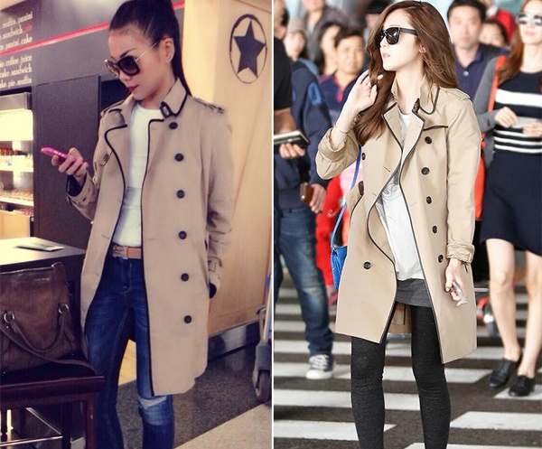 Thanh Hang 'dung' ao khoac hang hieu va cach mix voi Jessica hinh anh
