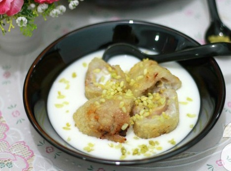 Che chuoi com ngot thom huong vi mua thu hinh anh