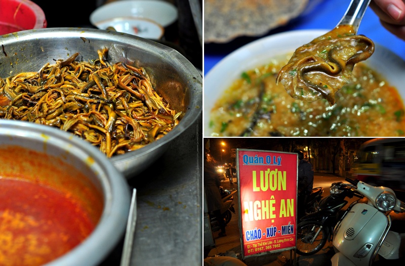 Chao va mien tron luon tuoi cuc ngon o quan via he hinh anh