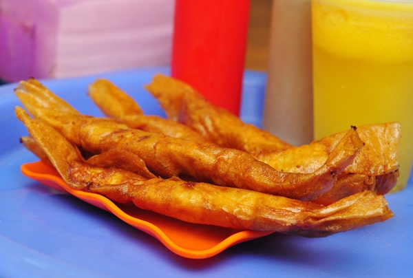 Bánh tráng chiên.