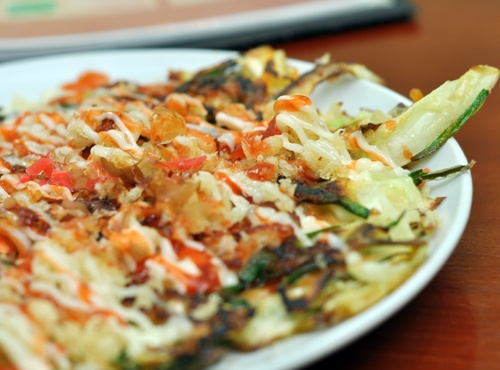 Bánh xèo Nhật của quán.
