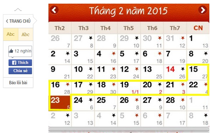 Thông tin phương án nghỉ Tết Âm lịch dự kiến 9 ngày đăng tải trên Zing.vn nhận được sự quan tâm lớn của cộng đồng mạng. Ảnh: Nhật Lâm.