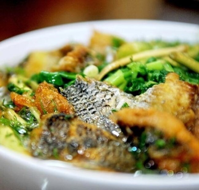 Là món ăn dân dã bình dị nhưng bún cá rô đông đặc biệt gây được ấn tượng với các du khách.