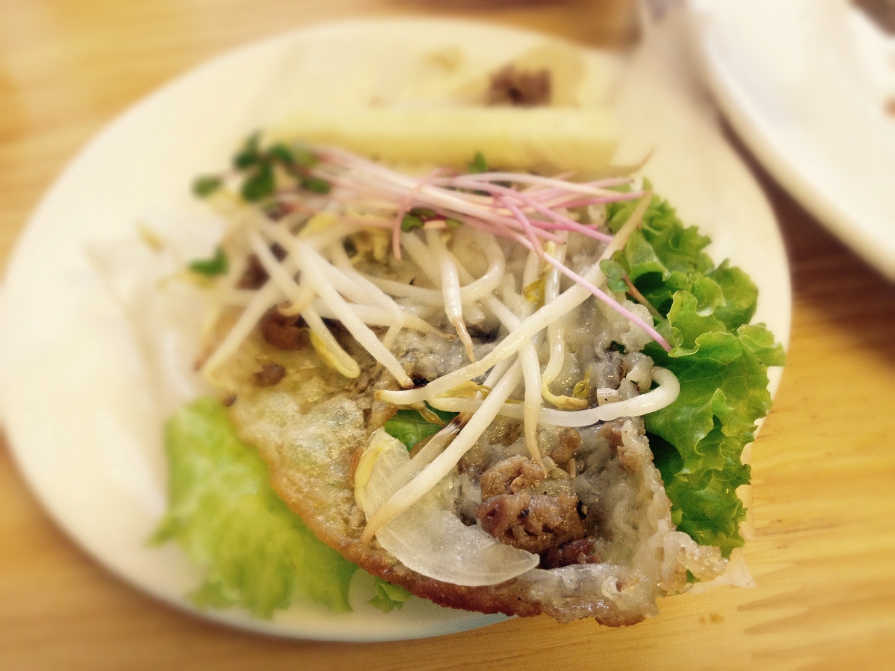 Banh xeo tom nhay khu Thanh Cong hinh anh