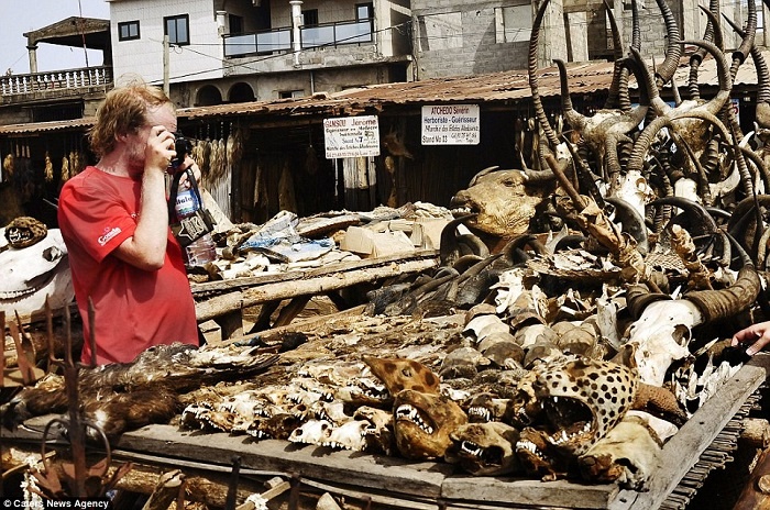 Nhiếp ảnh gia Emanuela Grieco có dịp đến thăm và thực hiện một bộ ảnh ấn tượng về khu chợ được xem là chợ tà thuật lớn nhất thế giới Marche des Feticheurs này