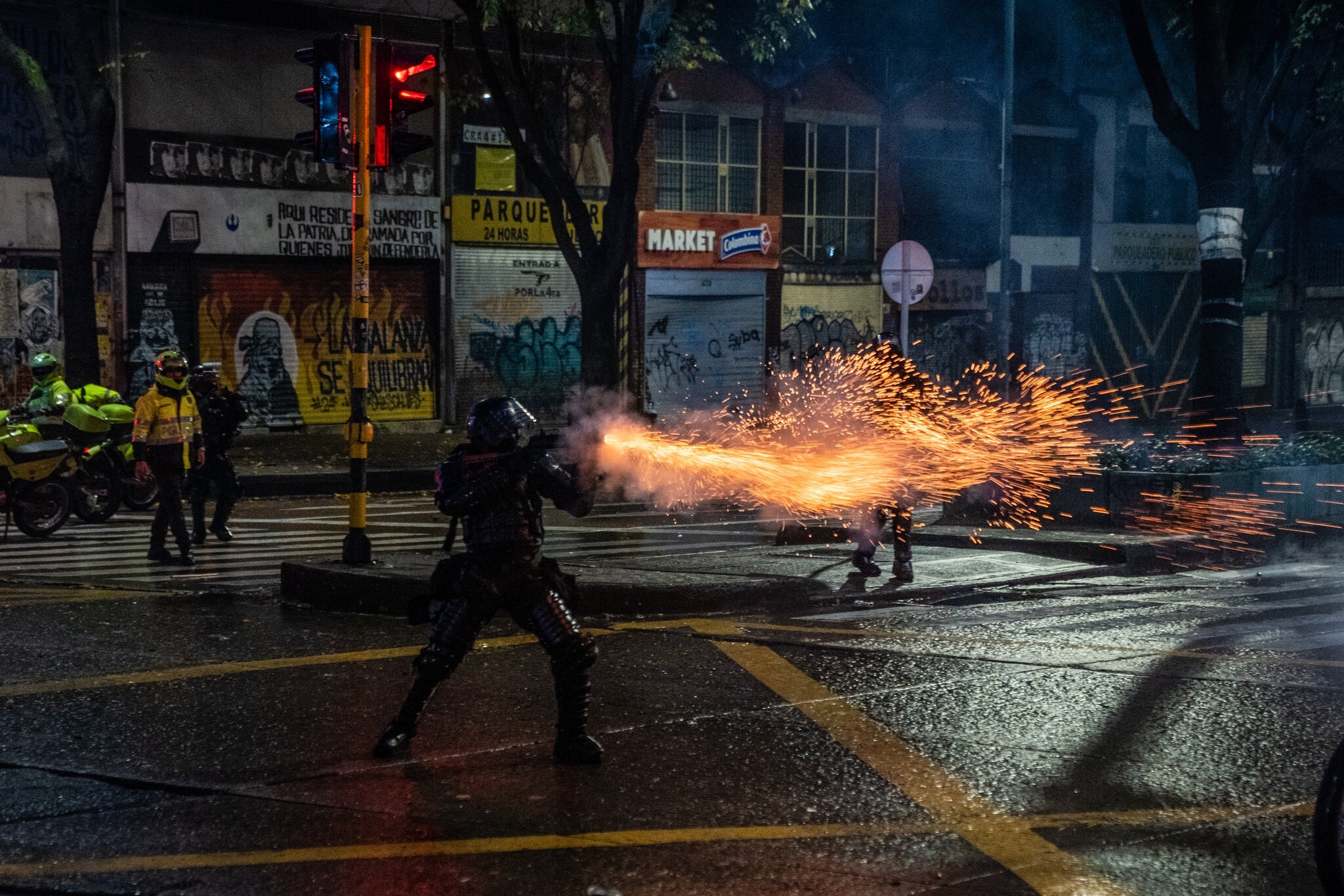 bieu tinh o Colombia anh 1