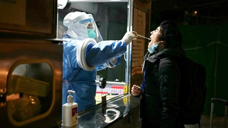 Trung Quoc lang le phong toa tan khu Hung An hinh anh