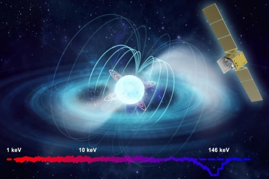 Ve tinh Trung Quoc phat hien tu truong manh chua tung co trong vu tru hinh anh