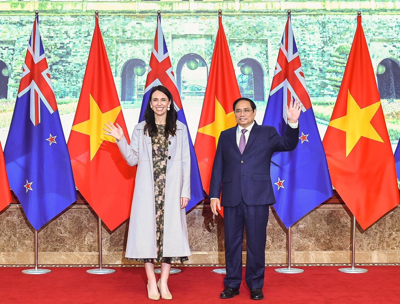 Thu tuong Pham Minh Chinh chu tri le don thu tuong New Zealand hinh anh