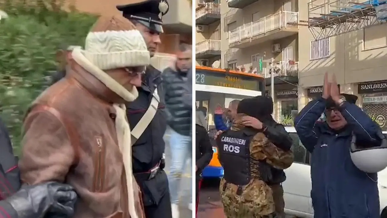 Nguoi dan Italy ho reo khi trum mafia khet tieng nhat bi bat hinh anh