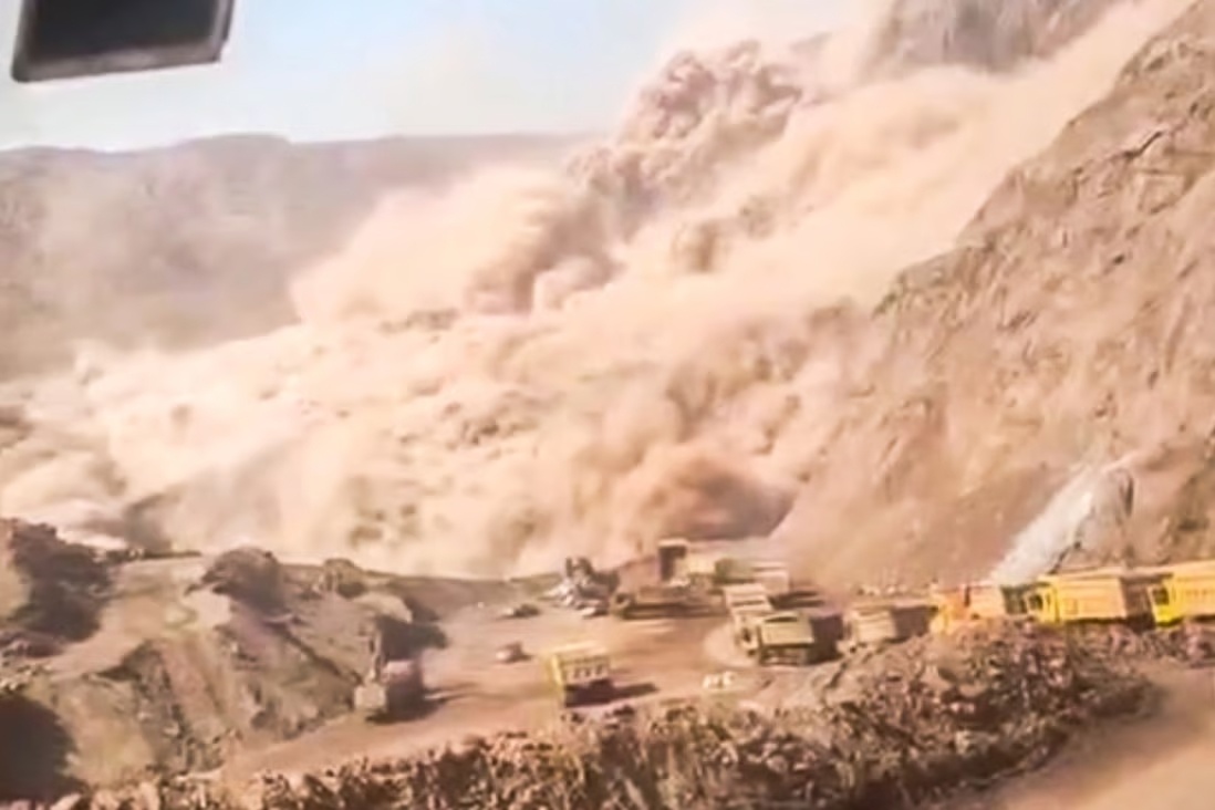 Sap mo than o Trung Quoc, 2 nguoi thiet mang, hon 50 nguoi mac ket hinh anh