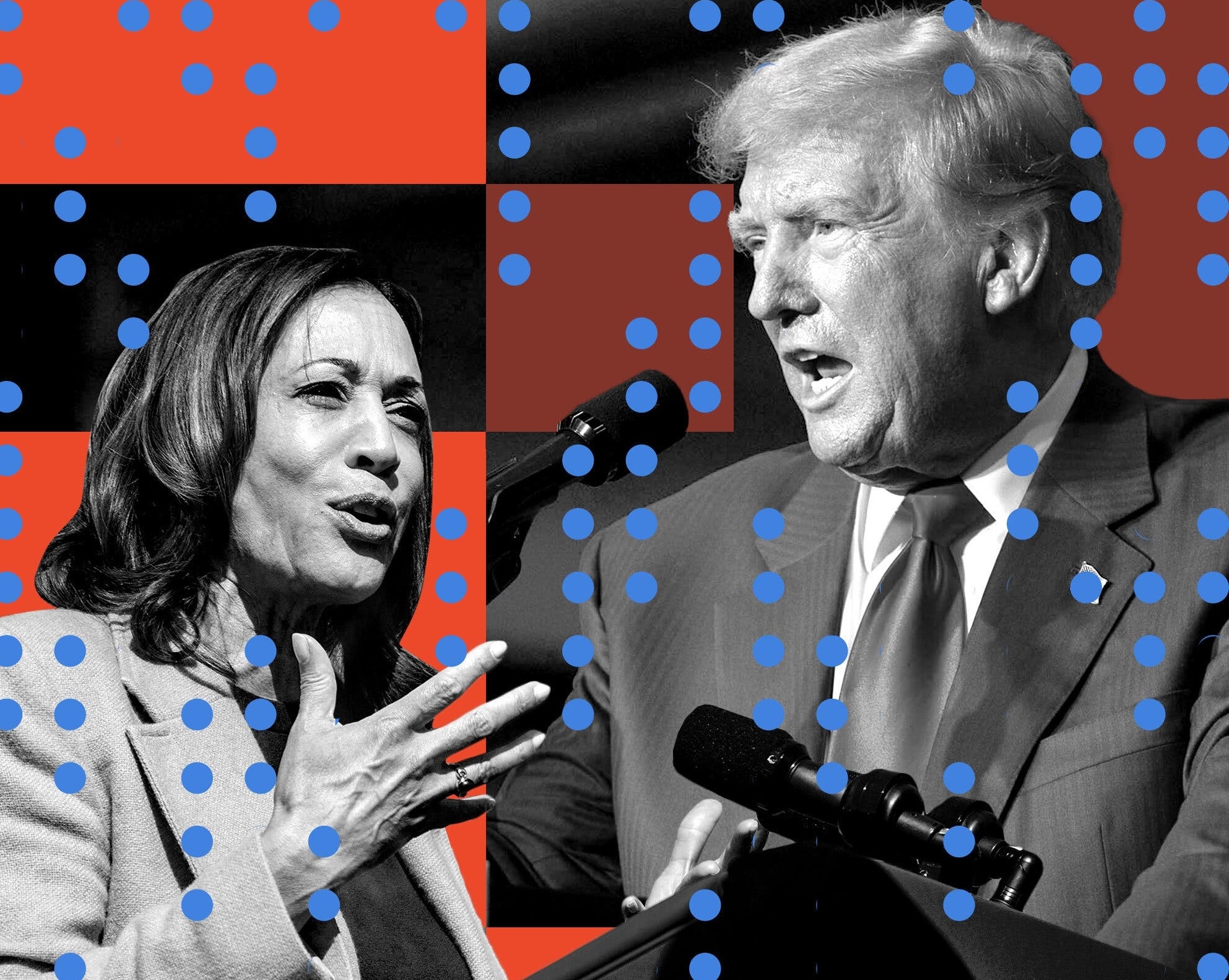 Nhung khoanh khac kho ngo nhat trong cuoc 'so gang' Trump - Harris hinh anh