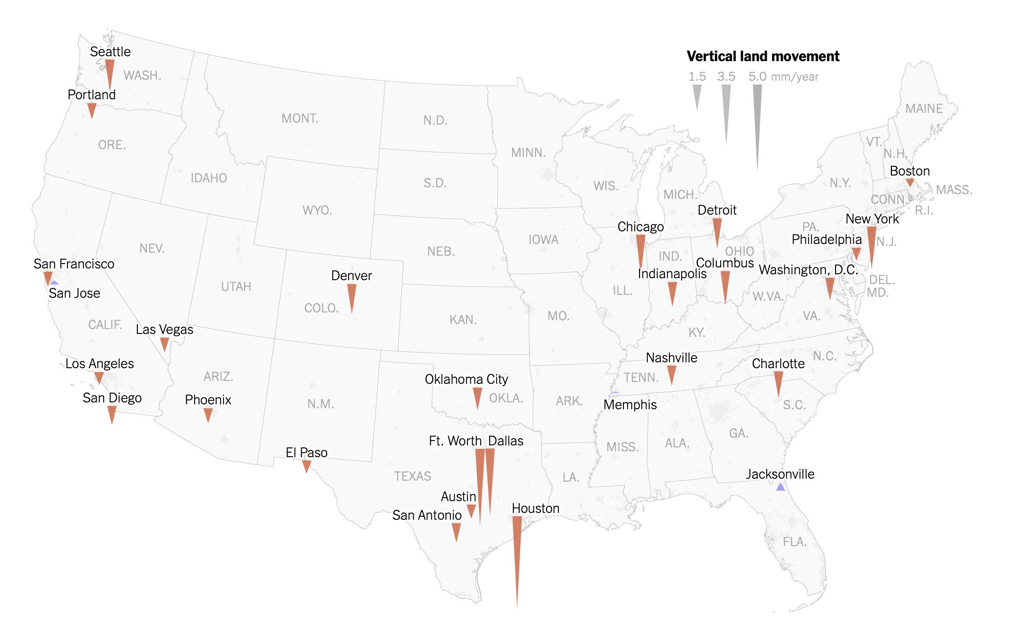 Nhieu thanh pho lon cua My dang chim dan hinh anh