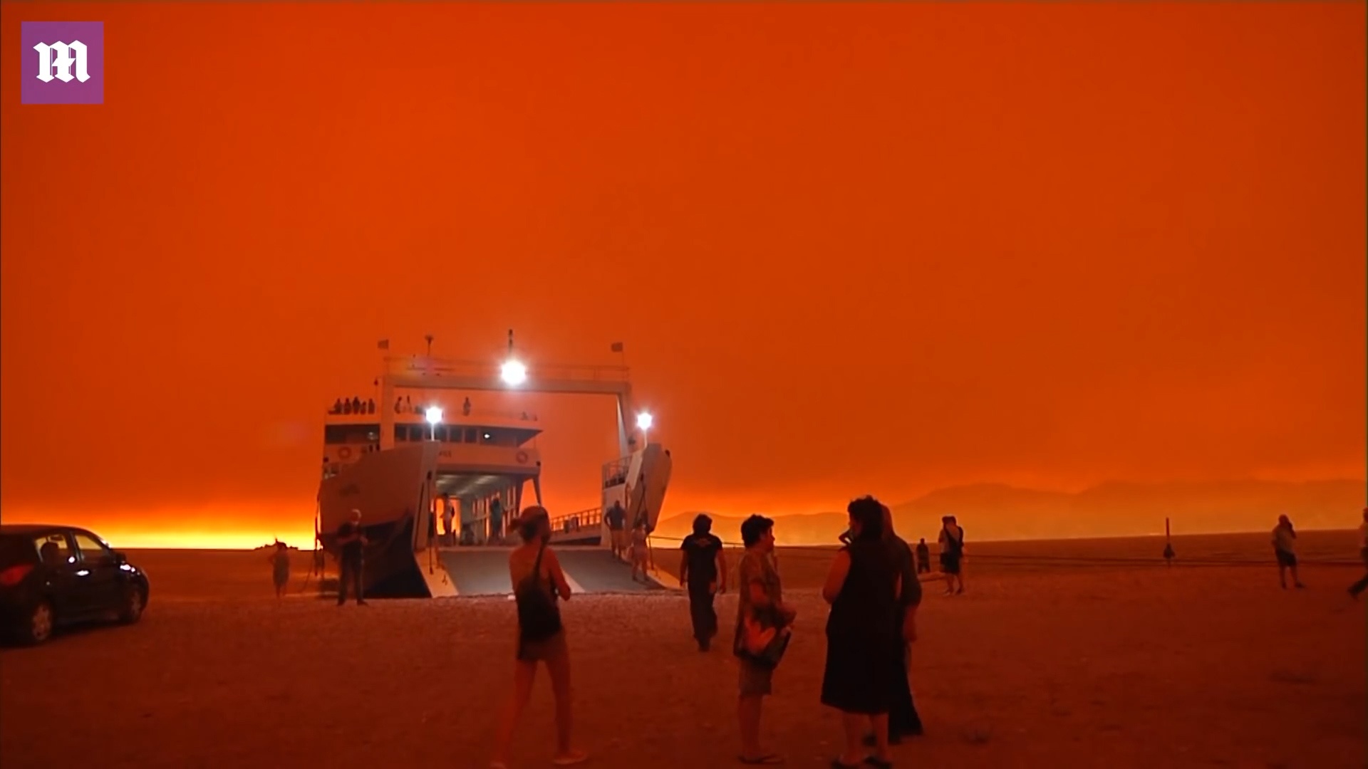 Bau troi do ruc tai Hy Lap, nguoi dan phai so tan hinh anh