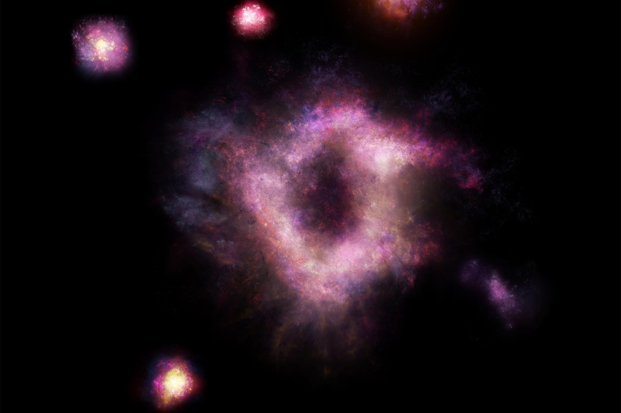 Phat hien 'vong tron lua' cach Trai Dat 11 ty nam anh sang hinh anh